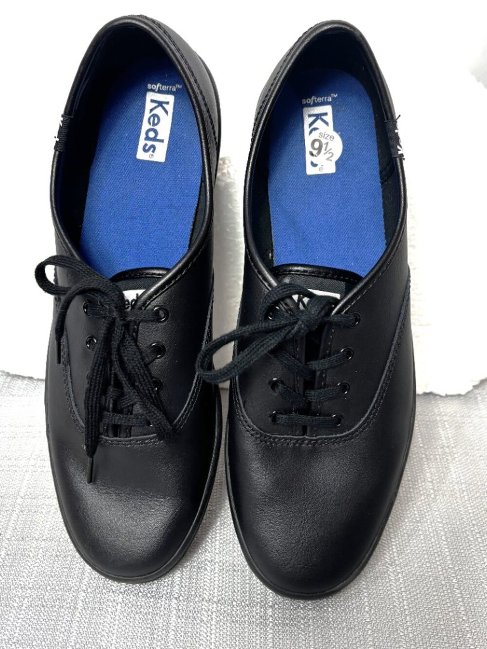 Keds Champion Originals Sneakers Black Leather WH45780  - US 9.5 - Picture 2 of 13